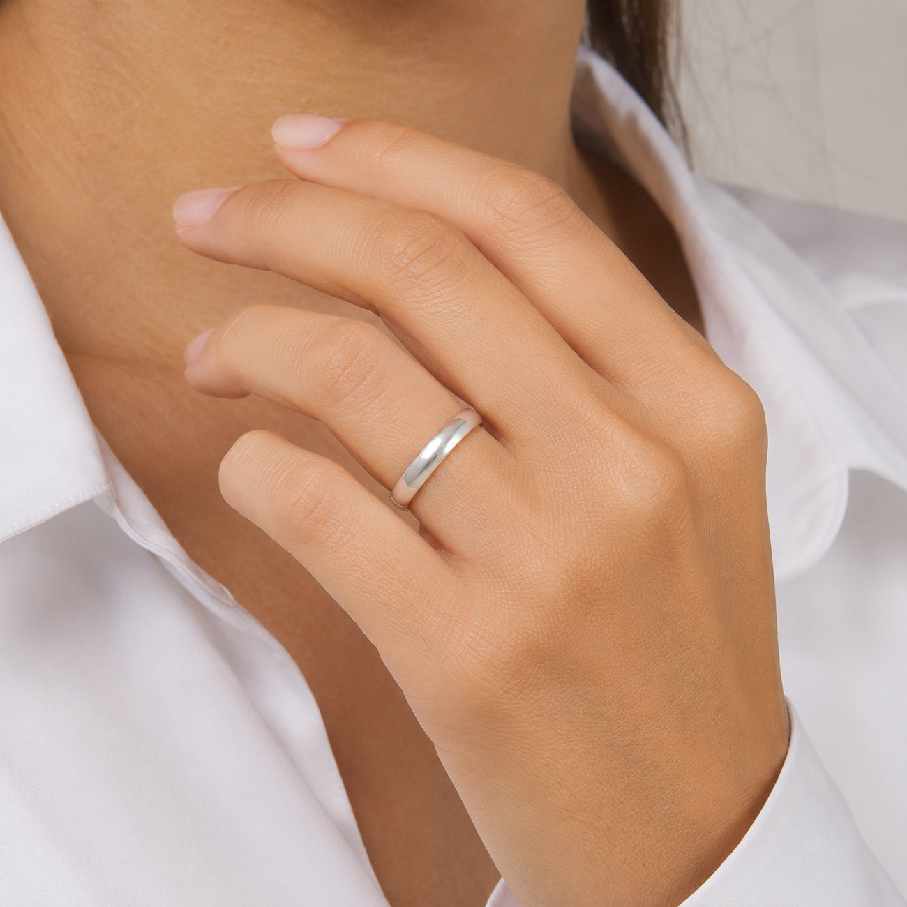 Classic Low Dome 3mm Wedding Band