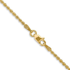 Yellow Gold Women's Thin Rope Chain - 2mm