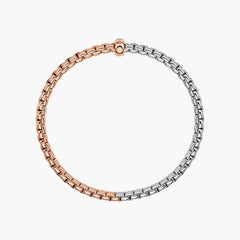 Fope EKA 18K White and Rose Gold Diamond Bracelet