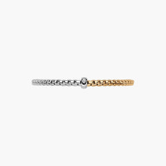 Fope EKA 18K White and Yellow Gold Diamond Bracelet