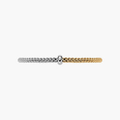 Fope Prima Flex'it 18K White and Yellow Gold Bracelet