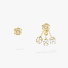 Messika My Twin Diamond Trio Stud Earrings