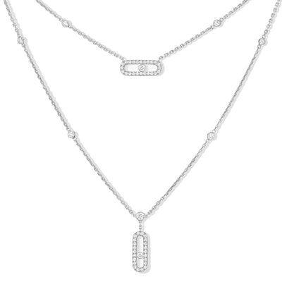 Messika Move Uno Pavé Diamond Layered Necklace - Messika product