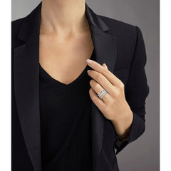 Messika Move Romane Pavé Diamond Three Row Band