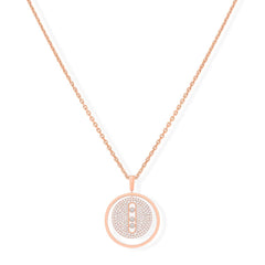Messika Lucky Move MM Pavé Diamond Circle Necklace