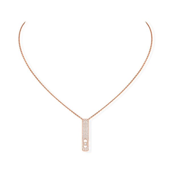 Messika My First Diamond Pavé Small Bar Necklace