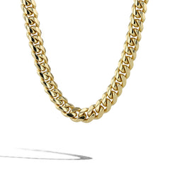 Solid Gold Cuban Link Chain Necklace - 7mm