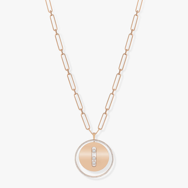 Messika Lucky Move Pavé Diamond Long Link Necklace