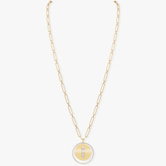 Messika Lucky Move Pavé Diamond Long Link Necklace