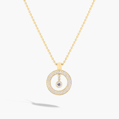 Roberto Coin Cento Yellow Gold Pave Diamond O Pendant Necklace .75ctw - Roberto Coin product