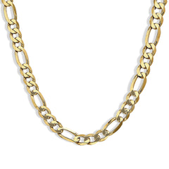 Flat Gold Figaro Chain - 20 Inch