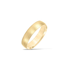 Men's Low Domed Wedding Band - 5mm