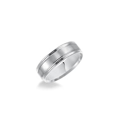 6.5mm Brush Finish Men's Wedding Band