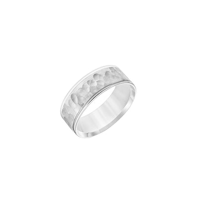 7.5mm Hammered Finish Men's Wedding Band - Private Label product