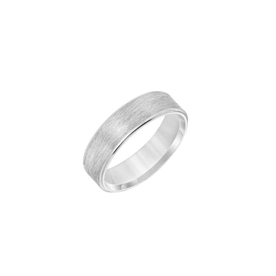 6mm Wire Finish and Round Edge Men's Wedding Band - Private Label product