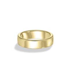Roll Edge Carved 6mm Wedding Band