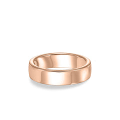 Roll Edge Carved 6mm Wedding Band