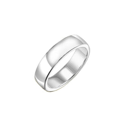 Roll Edge Carved 6mm Wedding Band