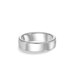 Roll Edge Carved 6mm Wedding Band