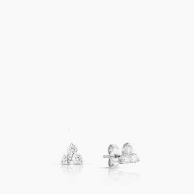Roberto Coin 3 Diamond Cluster Stud Earrings - Roberto Coin product