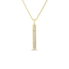 Roberto Coin Siena Diamond Tablet Necklace