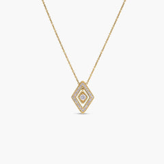 Roberto Coin Diamante Small 18k Gold and Diamond Necklace