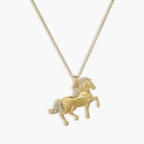 Roberto Coin Tiny Treasures Horse Pendant Necklace