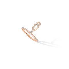 Messika Move Uno Pavé Drop Gold Ring