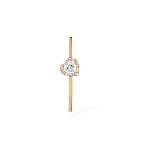 Messika Joy Coeur Diamond Heart Bar Single Earring