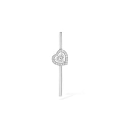Messika Joy Coeur Diamond Heart Bar Single Earring