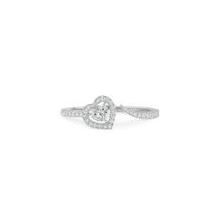 Messika Joy Coeur Pavé Heart Open Ring