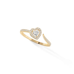 Messika Joy Coeur Pavé Heart Open Ring