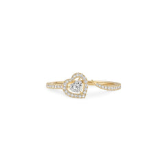 Messika Joy Coeur Pavé Heart Open Ring