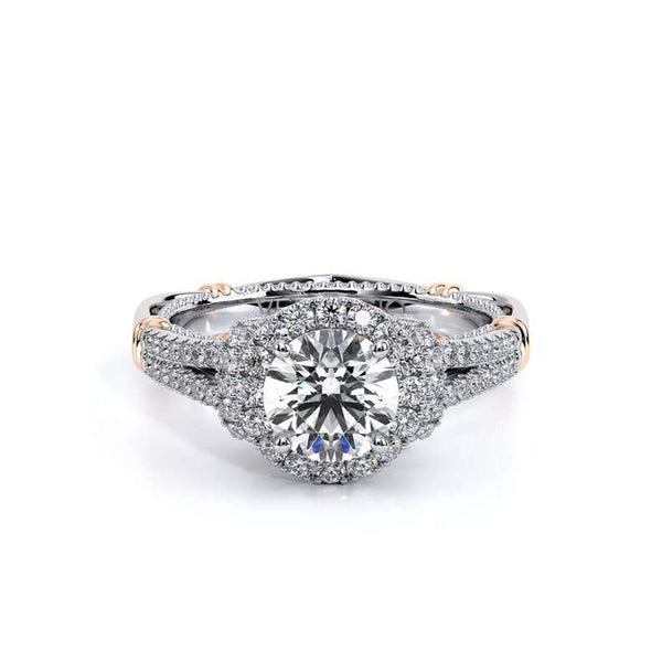 Verragio Parisian Round Pave Diamond Halo Engagement Ring Setting