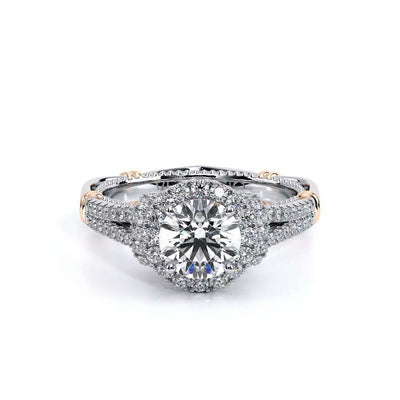 Verragio Parisian Round Pave Diamond Halo Engagement Ring Setting - Verragio product
