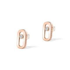 Messika Gold Move Uno Stud Diamond Earrings