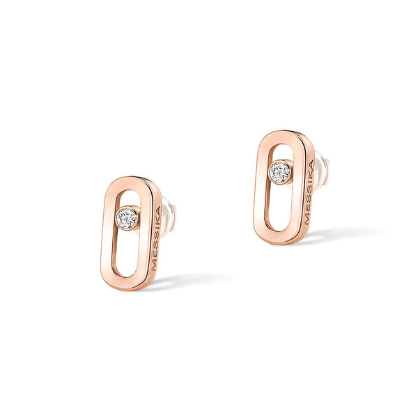 Messika Gold Move Uno Stud Diamond Earrings