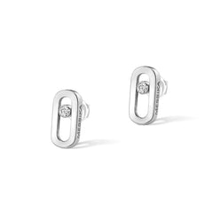 Messika Gold Move Uno Stud Diamond Earrings