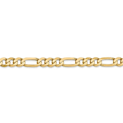 Flat Gold Figaro Chain - 20 Inch