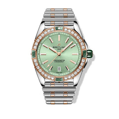 Breitling Super Chronomat 38 Mint Green Rubber - 38mm