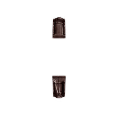 Michele 12mm Glossy Brown Crocodile Watch Strap