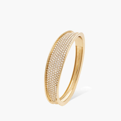 Marco Bicego Lunaria Pavé Diamond Cuff in Yellow Gold - Marco Bicego product