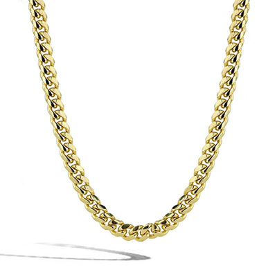 Solid Gold Cuban Link Chain Necklace - 6mm - Private Label product