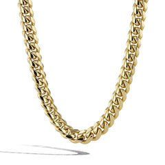 Solid Gold Cuban Link Chain Necklace - 8mm