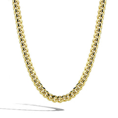 Solid Gold Cuban Link Chain Necklace - 5mm