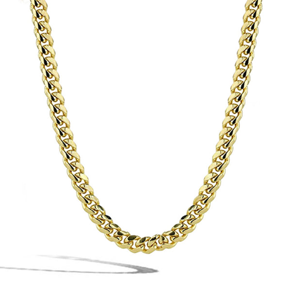 Solid Gold Cuban Link Chain Necklace - 5mm