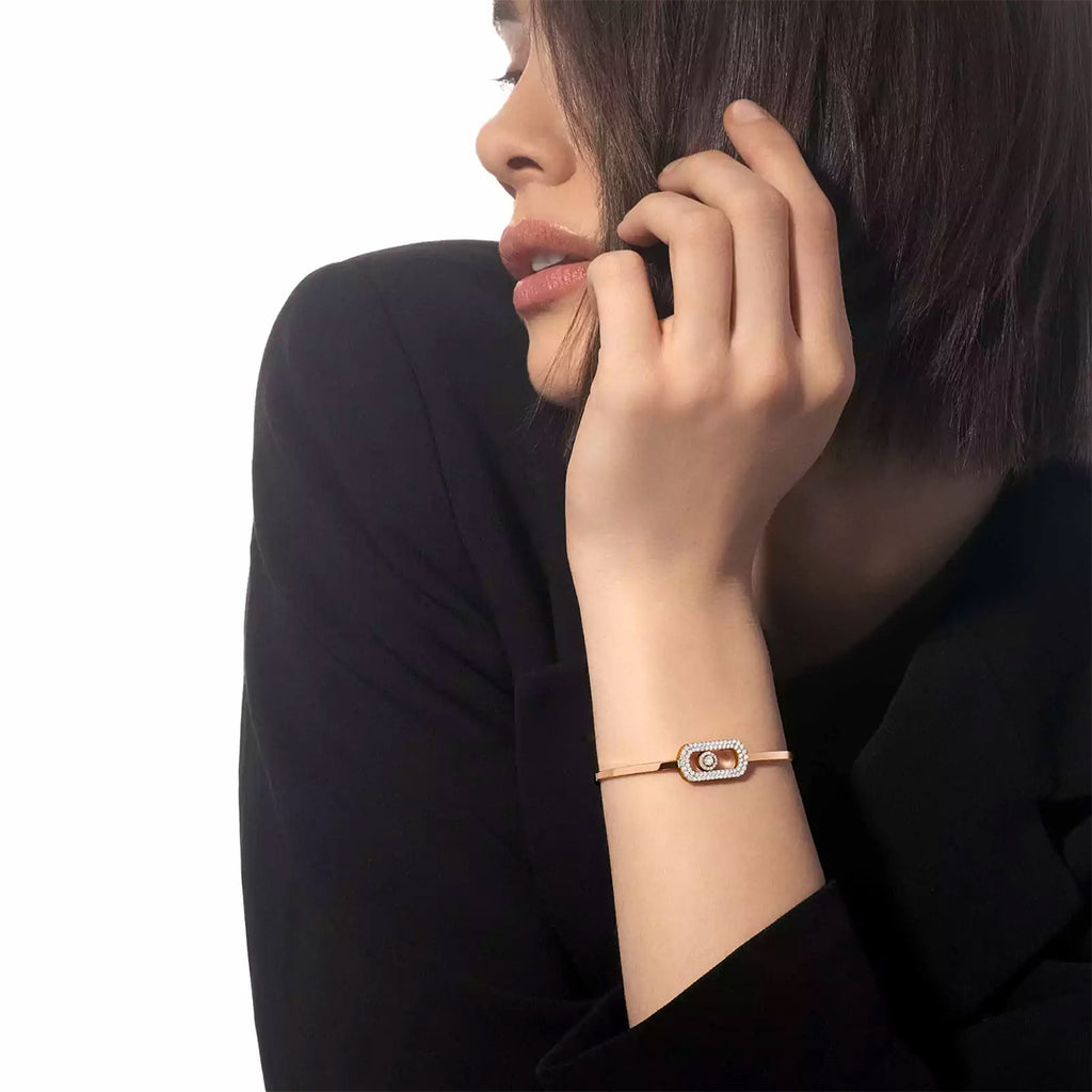 Messika So Move Pave Diamond Bangle Bracelet