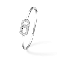 Messika So Move Pave Diamond Bangle Bracelet
