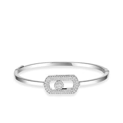 Messika So Move Pave Diamond Bangle Bracelet