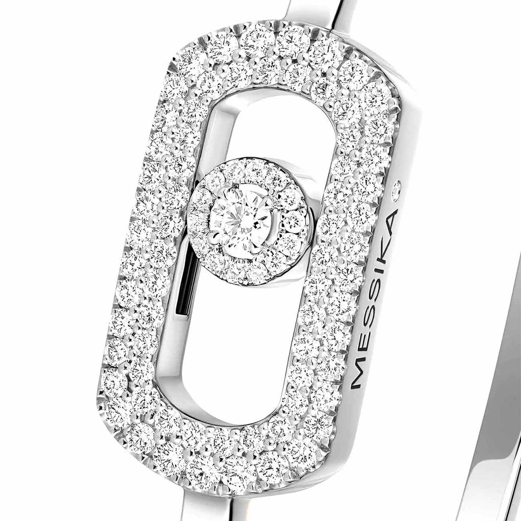 Messika So Move Pave Diamond Bangle Bracelet